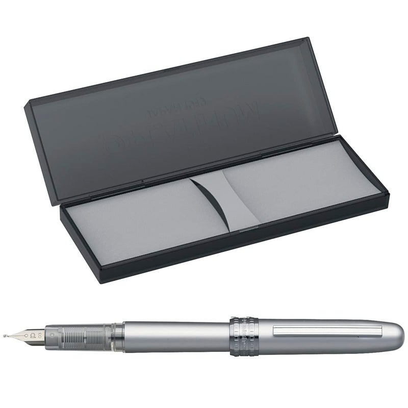 Platinum Fountain Pen, Plaisir Medium Nib, Ice White (PGB-1000B-#3-M) - Image 4